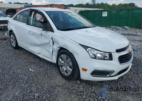 2015 Chevrolet Cruze Ls из США, поврежденный, VIN 1G1PA5SH5F7295116